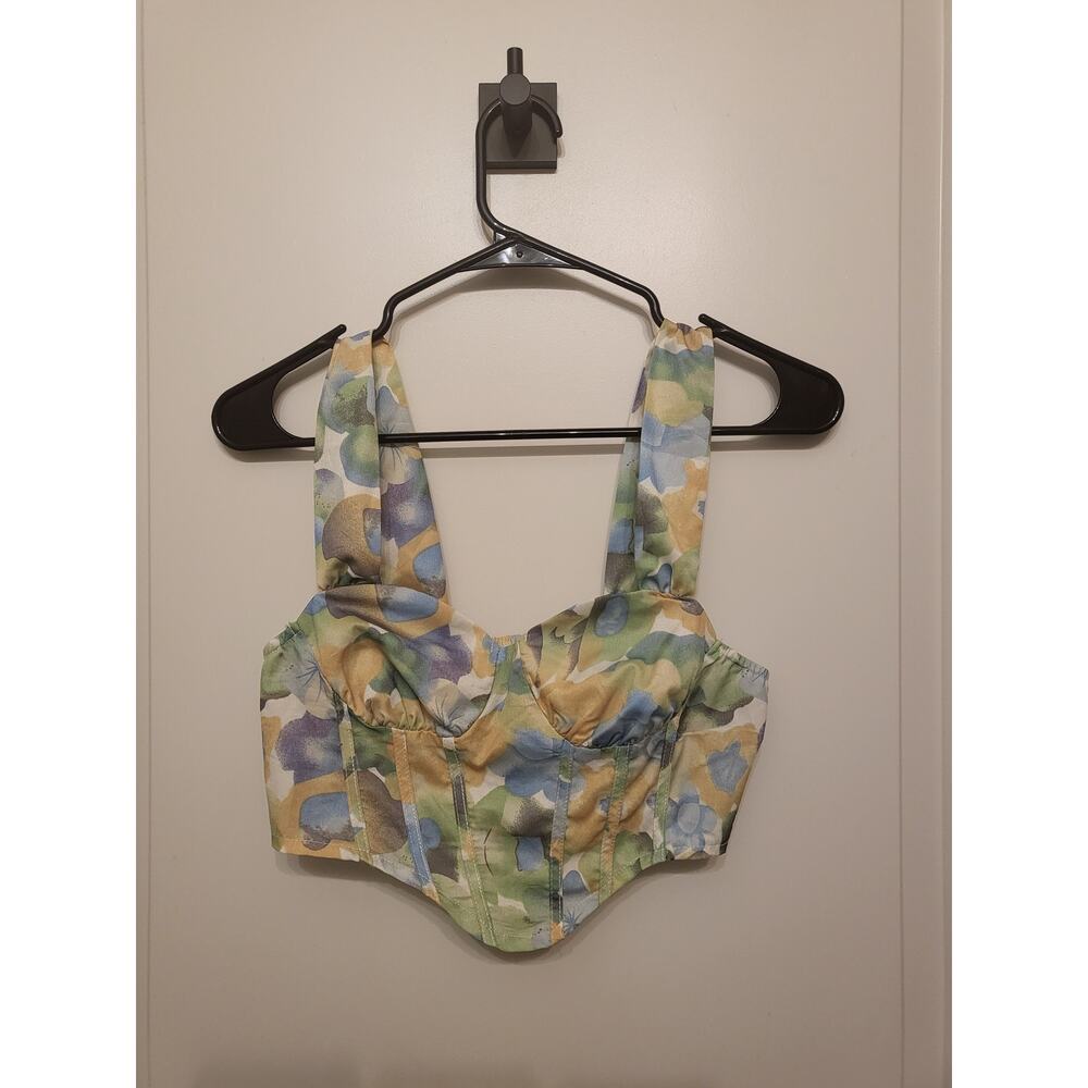 Cider Crop Top Floral xs